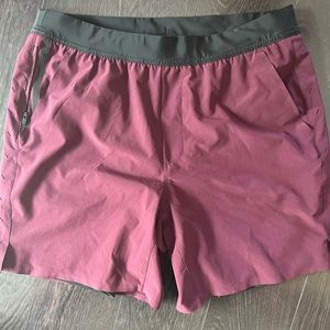 Ten Thousand Interval 7” Lined maroon shorts (XL)